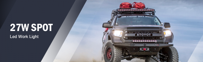 27W σημείο που οδηγείται από το έξοχο φωτεινό Drive φως ομίχλης οδικών φω'των για το φορτηγό SUV 0