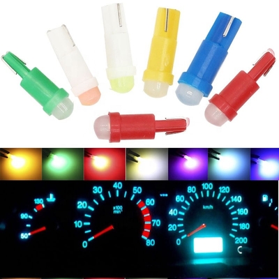 12v οδήγησε τα φω'τα δεικτών για τις τρισδιάστατες κόκκινες/πράσινες/κίτρινες/μπλε/άσπρες οδηγήσεις ΣΠΑΔΊΚΩΝ 1SMD αυτοκινήτων T5