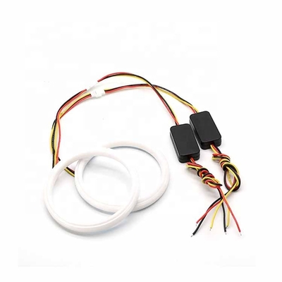 4014 περιβαλλοντικά φω'τα 60mm DRL αυτοκινήτων των οδηγήσεων που τρέχουν την ελαφριά διπλή οδηγημένη χρώμα εξάρτηση ματιών αγγέλου