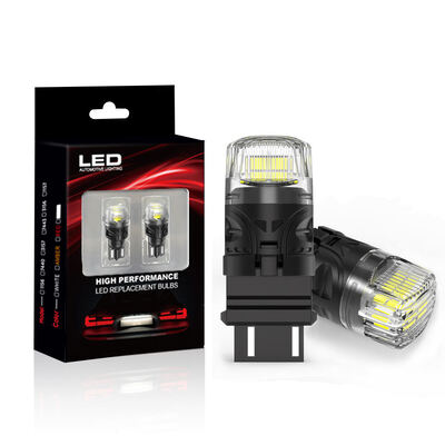 Αγορά Υψηλής ισχύος λαμπτήρες LED BRS 3157 3057 4157K 3047K P27/5W με φακό PC 2835 Chips 700LM 12V για φώτα σήματος πίσω από το φρένο αυτοκινήτου online manufacture