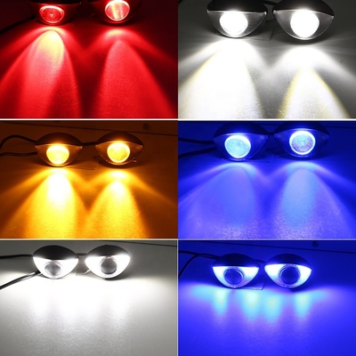 Φω'τα 10SMD ματιών γερακιών προβολέων των οδηγήσεων μοτοσικλετών συνήθειας 300LM 6000K