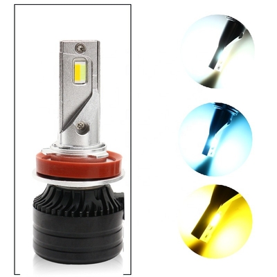 Ο αυτοκίνητος προβολέας foglight 12-36V Α προβολέων των οδηγήσεων τρεις-χρώματος H11 των επικεφαλής ελαφριών οδηγήσεων αυτοκινήτων τροποποίησε το λαμπτήρα