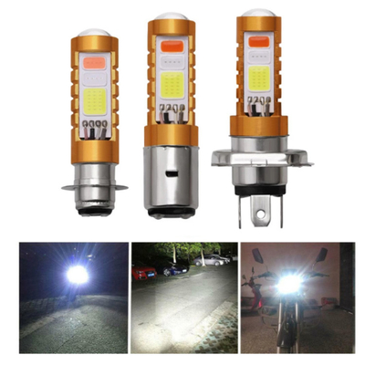 3 άσπρο μπλε κόκκινο προβολέων H4 H6 80W P15D BA20D των οδηγήσεων ΣΠΑΔΙΚΩΝ χρωμάτων