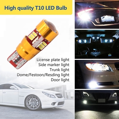οδηγήσεις λαμπών φωτός αυτοκινήτων 12V Canbus T10 3014 27SMD για το φως επιφύλαξης χώρων στάθμευσης ανάγνωσης θόλων φορτηγών
