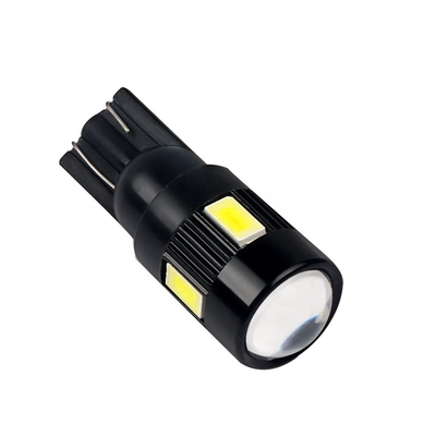 Τα T10 5630 6 SMD Nonpolarity οδήγησαν τροποποιημένο οδηγήσεων αυτοκινήτων συνεχές ρεύμα 12V βολβών των δευτερευουσών το λάμπες φωτός