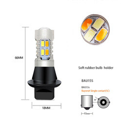 5630 20SMD οδήγησαν το διπλό χρώμα 7440 T20 BA15S 1156 BAU15S βολβών σημάτων στροφής