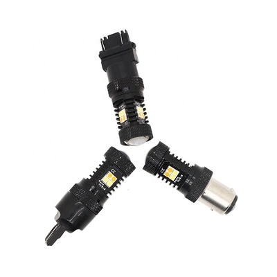 Διπλά των άσπρων κίτρινων 12V Switchback χρώματος φω'τα 1157 3157 7443 3030 16SMD σημάτων στροφής φρένων οδηγήσεων