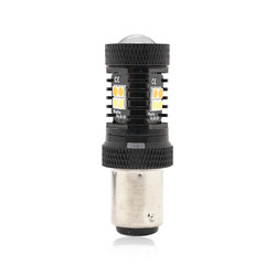 Διπλά των άσπρων κίτρινων 12V Switchback χρώματος φω'τα 1157 3157 7443 3030 16SMD σημάτων στροφής φρένων οδηγήσεων