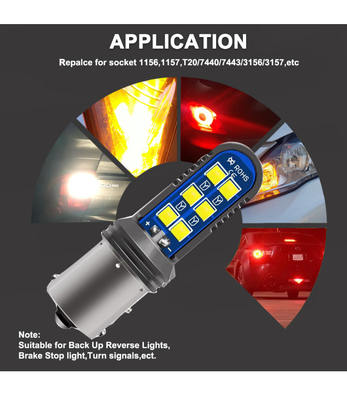 5w καθολικοί οδηγημένοι μίνι προβολείς 12SMD σημάτων στροφής ουρών ελαφριοί