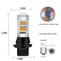 φω'τα 42SMD σημάτων στροφής φρένων 2835 7440 T20 τσιπ οδηγήσεων ομίχλης