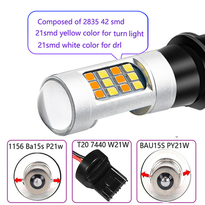42SMD οδηγημένα σήμα φω'τα βολβών T20 1157Turn των οδηγήσεων για το φως φρένων αυτοκινήτων με τη λειτουργία στροβοσκόπιων