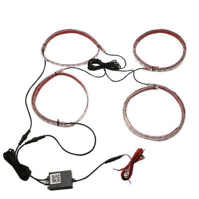 Ασύρματο μπλε RGB 12v οδήγησε τα ελαφριά φω'τα σωλήνων νέου λουρίδων αυτοκίνητα για τα αυτοκίνητα 6W