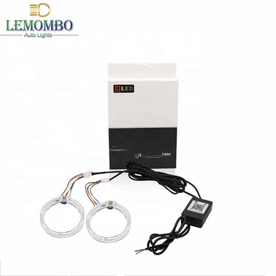 DRL RGB φωτοστεφάνου δαχτυλιδιών μάτια 80mm 95mm 105mm 110mm διαβόλων αγγέλου φω'των CCFL αυτοκινήτων εσωτερικά οδηγημένα περιβαλλοντικά