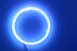Σπάδικας 90mm ΚΟΚΚΙΝΟΣ ΜΠΛΕ λαμπτήρας 12-18V προβολέων αυτοκινήτων ομίχλης ματιών αγγέλου