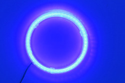 Σπάδικας 90mm ΚΟΚΚΙΝΟΣ ΜΠΛΕ λαμπτήρας 12-18V προβολέων αυτοκινήτων ομίχλης ματιών αγγέλου