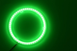 Σπάδικας 90mm ΚΟΚΚΙΝΟΣ ΜΠΛΕ λαμπτήρας 12-18V προβολέων αυτοκινήτων ομίχλης ματιών αγγέλου