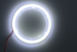 Σπάδικας 90mm ΚΟΚΚΙΝΟΣ ΜΠΛΕ λαμπτήρας 12-18V προβολέων αυτοκινήτων ομίχλης ματιών αγγέλου