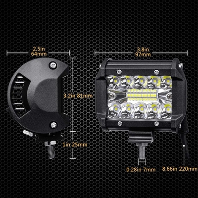 Φώτα οδήγησης LED από κράμα αλουμινίου 10-30V Φώτα LED για όχημα