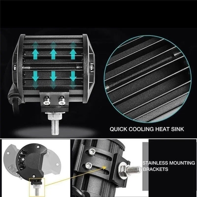 Φώτα οδήγησης LED από κράμα αλουμινίου 10-30V Φώτα LED για όχημα