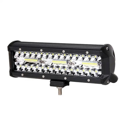 9 ιντσών 180W διπλή σειρά LED φωτεινή μπάρα λευκό / κίτρινο για οχήματα εκτός δρόμου