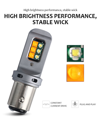 Μακροχρόνια 5W LED φώτα σηματοδότησης στροφής φρένων με 1156 καθολικές 12smd λαμπτήρες LED 1156 P21W BA15S PY21W 3157 7443 Canbus