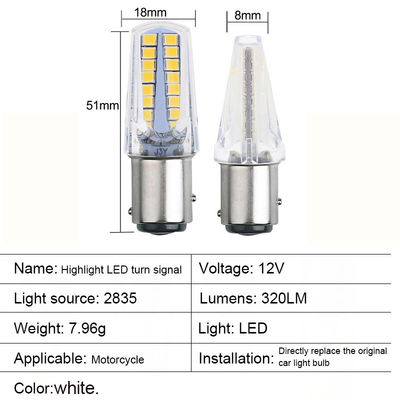 1157 32SMD Amber LED Φωτισμοί σήματος στροφής φρένων Φωτισμοί σήματος στροφής φώτων λαμπτήρα αυτοκίνητο πίσω για μοτοσυκλέτα
