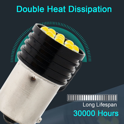 1157 BAY15D LED P21/5W 1156 BA15S P21W LED λαμπτήρες 9 SMD 3030 R5W R10W Φωτό πίσω από το φρένο