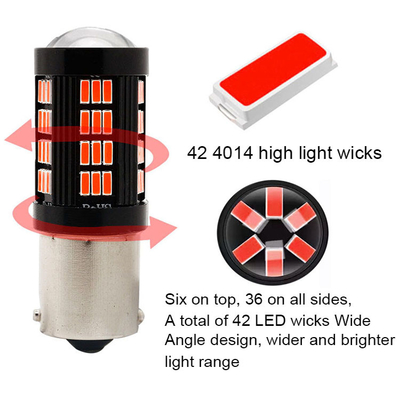 1157 1156 4014 66 SMD LED φως φρένων αυτοκίνητα ανάποδα εσωτερικά λαμπτήρες LED αυτοκινήτων Canbus