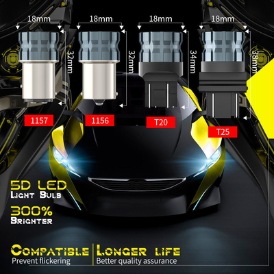 100% Canbus Bau15S Ba15S T25 1156 λαμπτήρας LED 900Lm 3030 Τσιπς 6LED 12V Φώτα σήματος στροφής πέδησης 6W