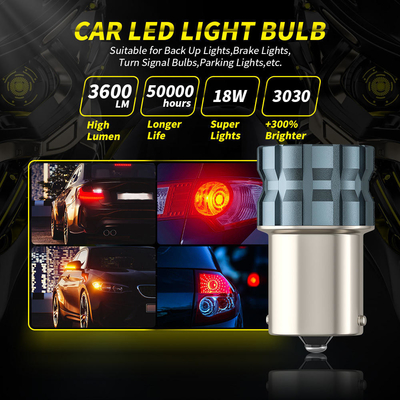 100% Canbus Bau15S Ba15S T25 1156 λαμπτήρας LED 900Lm 3030 Τσιπς 6LED 12V Φώτα σήματος στροφής πέδησης 6W