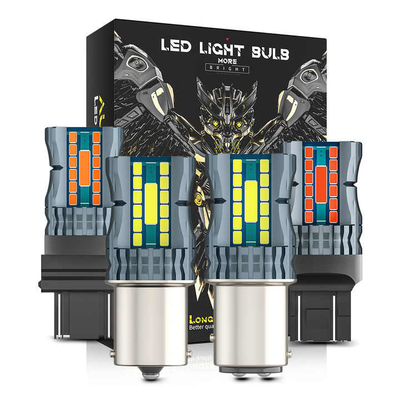 Αδιάβροχο 12V 1156 3030 24LED+2COB Φώτα σηματοδότησης στροφής φρένων 3156 Διχρωματικό λαμπτήρα LED