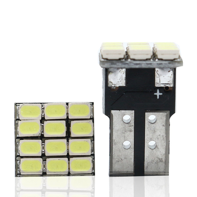 Δύναμη 9W λαμπτήρες LED Αδιάβροχο IP67 360 μοίρες Φως αυτοκινήτου 12v T10 12SMD 1206 3020 Φως ανάγνωσης Πίνακα κυκλοφορίας