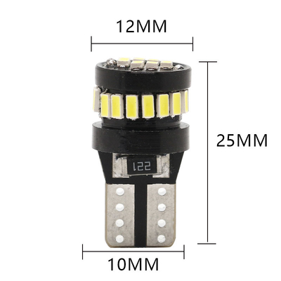 3014 LED Chip Automotive Light Bulbs Λευκό φως 360 μοίρες γωνία δέσμης T10 3014 24smd σταθερό ρεύμα φωτεινό λαμπτήρα LED