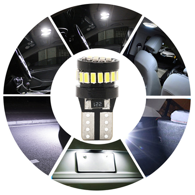 3014 LED Chip Automotive Light Bulbs Λευκό φως 360 μοίρες γωνία δέσμης T10 3014 24smd σταθερό ρεύμα φωτεινό λαμπτήρα LED