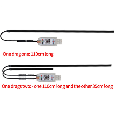 5V PVC USB LED λωρίδες φωτισμού 110cm με APP τηλεχειριστήριο Πολλαπλές τρόπους φωτισμού για εσωτερική ατμόσφαιρα