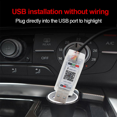 5V PVC USB LED λωρίδες φωτισμού 110cm με APP τηλεχειριστήριο Πολλαπλές τρόπους φωτισμού για εσωτερική ατμόσφαιρα