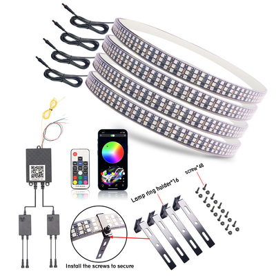 RGB SMD 5050 LED Strip IP67 Αδιάβροχο LED τροχό αυτοκινήτου Hub Χρωματικό φως RGB τροχός LED φώτα για ελαστικά αυτοκινήτου με App Control