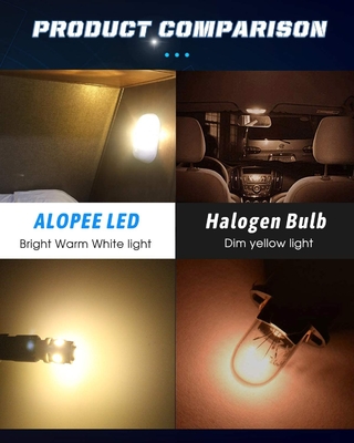 194 τσιπ σφηνών T10 SMD 5050 λαμπών φωτός 6500K των αυτοκίνητων οδηγήσεων