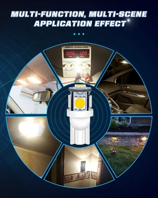 194 τσιπ σφηνών T10 SMD 5050 λαμπών φωτός 6500K των αυτοκίνητων οδηγήσεων